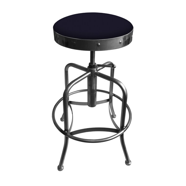Adjustable Stool, Clear Coat Finish, Canter Twilight Seat